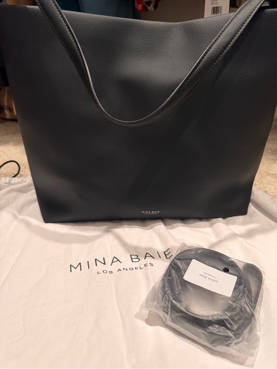 Mina Baie Handbags - Mina Baie Midi Harlow Diaper Bag – Black